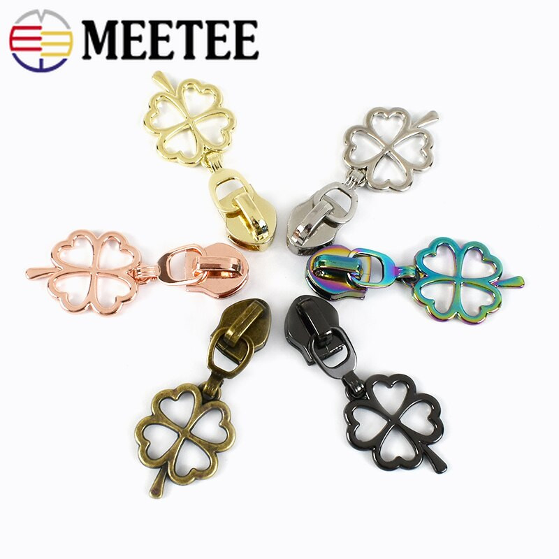 Meetee 5/10/20 tk 5# tõmblukupead nailonist tõmbluku jaoks Rõivaste kott Tõmblukud Liugurid Tõmblukkude paranduskomplektid DIY õmblustarvikud