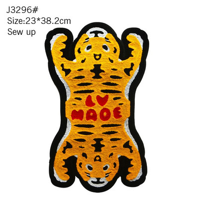 Didelis mados gražus rankšluosčių siuvinėjimas Besišypsantis veidas Širdies formos Žvaigždė Tigras Žaidimų Kortelės Audinio lipdukas „Pasidaryk pats“ ženklelis laisvalaikio drabužiai