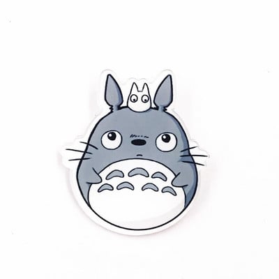 1 ks Roztomilý zvierací kreslený odznak s ikonou Totoro Vysokokvalitná anime postavička s kreslenou postavičkou na ozdobu na batoh, tričko, klobúk
