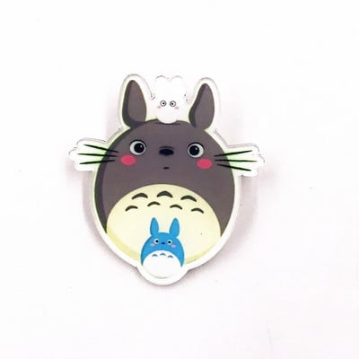 1 ks Roztomilý zvierací kreslený odznak s ikonou Totoro Vysokokvalitná anime postavička s kreslenou postavičkou na ozdobu na batoh, tričko, klobúk