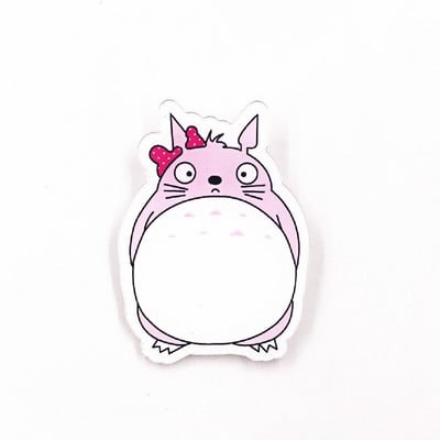 1 ks Roztomilý zvierací kreslený odznak s ikonou Totoro Vysokokvalitná anime postavička s kreslenou postavičkou na ozdobu na batoh, tričko, klobúk