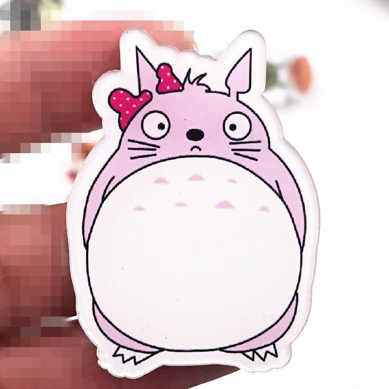 1 ks Roztomilý zvierací kreslený odznak s ikonou Totoro Vysokokvalitná anime postavička s kreslenou postavičkou na ozdobu na batoh, tričko, klobúk