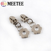 10/20 tk Meetee tõmblukuga liugurid 5# nailonist tõmblukuga kotitasku riided lillekujulised tõmblukupea paranduskomplektid isetegemise õmblustarvikud