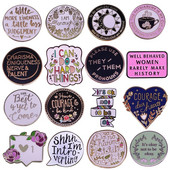 C1262 Creativity Collection Kietas emaliuotas smeigtukas ir sagės Moteriški atvartai Kuprinė Krepšiai Ženkliukai Dovanos