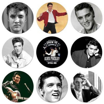 Elvis Presley Kiss Luxury Icons Καρφίτσες Διακοσμητικό σήμα Καρφίτσες Μεταλλικές κονκάρδες για ρούχα Διακόσμηση σακιδίου πλάτης