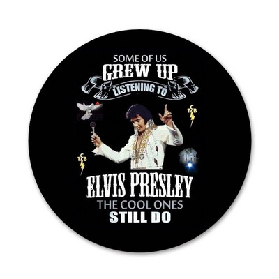 Elvis Presley suudlus luksuslikud ikoonid nööpnõelad märgi kaunistus prossid metallist märgid riiete jaoks seljakoti kaunistus