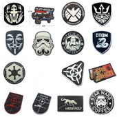 PVC падаща гумена скорпионска единица Магически значки Акрилна значка Кръпка Епоксидни лепенки Еполет Ленти за ръце ленти за ръце кажете кога pvc кръпка