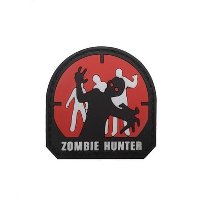 ZOMBIE 99 a 1% batéria Sexy dievča PVC nášivka Taktická vojenská bojová náramková páska Odznak Gumový bojový emblém Aplikácia Odznaky Háčik na chrbte