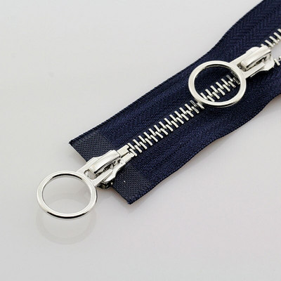 Aukštos kokybės Nr. 5 metalinis užtrauktukas 70/90 cm Atviras dvigubas slankiklis Sidabrinis užtrauktukas „Pasidaryk pats“ Rankdarbiai, skirti medžiaginiam kišeniniam drabužių krepšiui