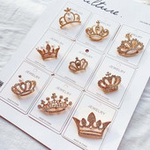 Módna krištáľová brošňa, luxusné retro korunové odznaky pre ženy, kamienkové brošne, dievčenské svadobné korsážové oblečenie, dekorácia šiat 1 ks