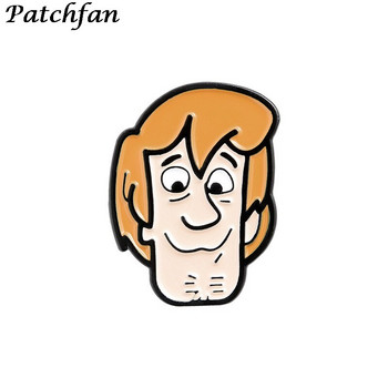 AD068 Patchfan Cartoon Funny Pin Badge Buttons Dog Brooch Lovers Дънкова риза Игли за ревери За деца Подаръци