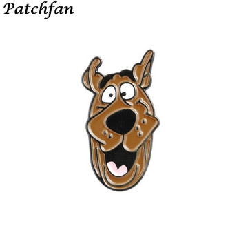 AD068 Patchfan Cartoon Funny Pin Badge Buttons Dog Brooch Lovers Дънкова риза Игли за ревери За деца Подаръци