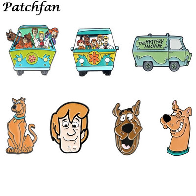 AD068 Patchfan Cartoon Funny Pin Badge Buttons Dog Brooch Lovers Jenim πουκάμισο καρφίτσες για πέτο για παιδιά Δώρα