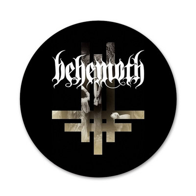 Behemoth Band Design Icons Καρφίτσες Διακοσμητικό σήμα Καρφίτσες Μεταλλικές κονκάρδες για διακόσμηση σακιδίου πλάτης 58mm