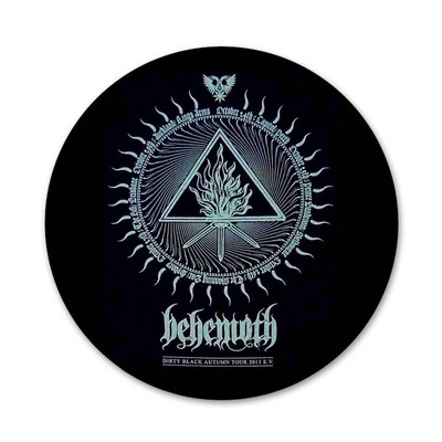 Behemoth Band Design Icons Καρφίτσες Διακοσμητικό σήμα Καρφίτσες Μεταλλικές κονκάρδες για διακόσμηση σακιδίου πλάτης 58mm