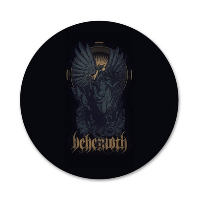Behemoth Band Design Icons Καρφίτσες Διακοσμητικό σήμα Καρφίτσες Μεταλλικές κονκάρδες για διακόσμηση σακιδίου πλάτης 58mm