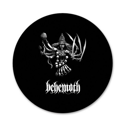 Behemoth Band Design Icons Καρφίτσες Διακοσμητικό σήμα Καρφίτσες Μεταλλικές κονκάρδες για διακόσμηση σακιδίου πλάτης 58mm