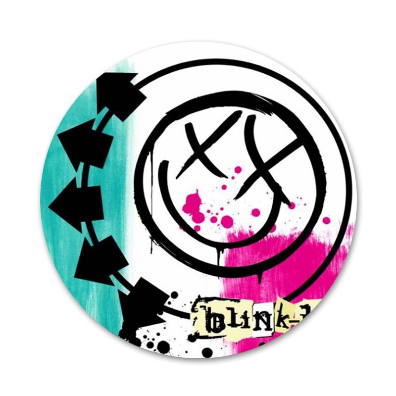 Punk-rockbänd Blink 182 ikooni nööpnõelad märgi kaunistus prossid metallist märgid riiete jaoks seljakoti kaunistus