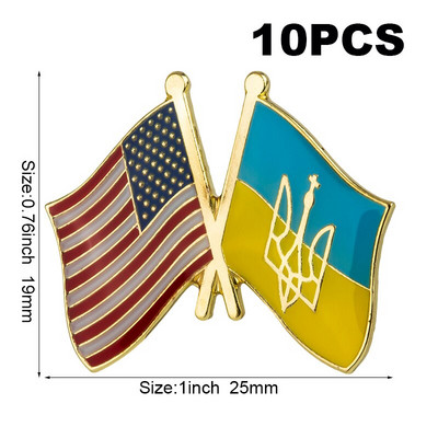 USA Ukraina Ühendkuningriik Ukraina Ukraina Poola Ukraina Taani Ukraina Rootsi Ukraina lipu märk Lipp Reväärinõel Pross