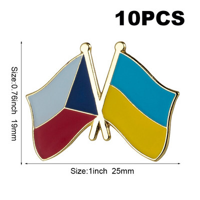 USA Ukraina Ühendkuningriik Ukraina Ukraina Poola Ukraina Taani Ukraina Rootsi Ukraina lipu märk Lipp Reväärinõel Pross