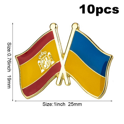 USA Ukraina Ühendkuningriik Ukraina Ukraina Poola Ukraina Taani Ukraina Rootsi Ukraina lipu märk Lipp Reväärinõel Pross