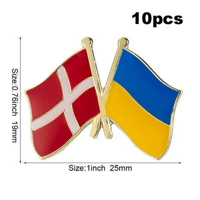 USA Ukraina Ühendkuningriik Ukraina Ukraina Poola Ukraina Taani Ukraina Rootsi Ukraina lipu märk Lipp Reväärinõel Pross