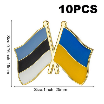 USA Ukraina Ühendkuningriik Ukraina Ukraina Poola Ukraina Taani Ukraina Rootsi Ukraina lipu märk Lipp Reväärinõel Pross