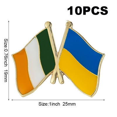USA Ukraina Ühendkuningriik Ukraina Ukraina Poola Ukraina Taani Ukraina Rootsi Ukraina lipu märk Lipp Reväärinõel Pross