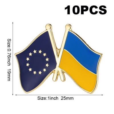 USA Ukraina Ühendkuningriik Ukraina Ukraina Poola Ukraina Taani Ukraina Rootsi Ukraina lipu märk Lipp Reväärinõel Pross