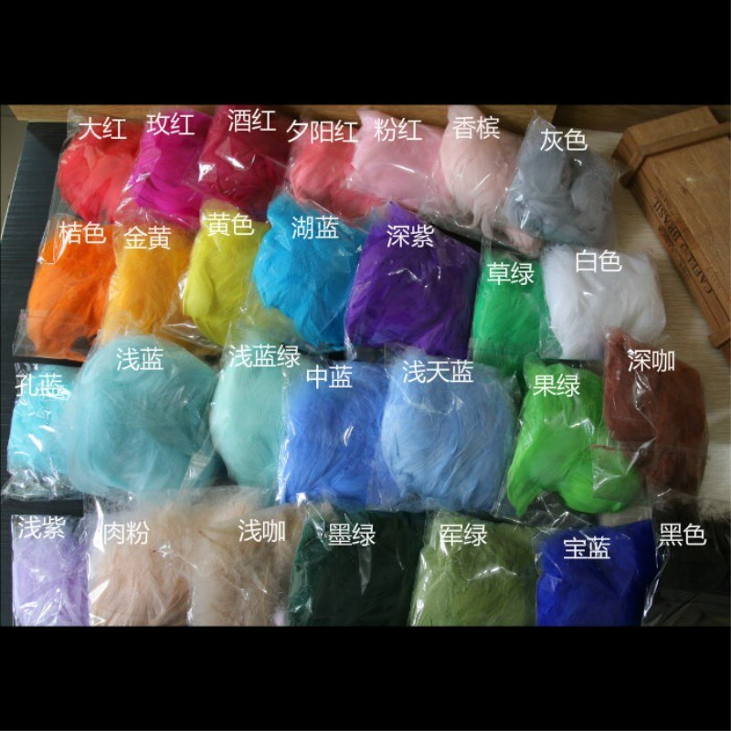 100 vnt 8-12 cm Vidurinė plaukiojanti žąsies plunksna Natūrali spalvinga plunksna vestuvių vakarėliui, drabužių dekoravimui, pasidaryk pats.