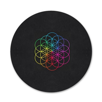 58 mm Coldplay Band Икони Щифтове Декорация на значки Брошки Метални значки за дрехи Декорация на раница