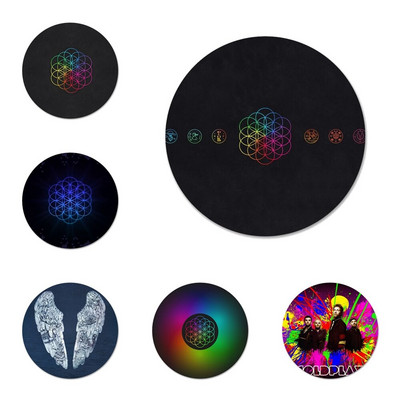 58mm Coldplay Band Icons Καρφίτσες Διακοσμητικό σήμα Καρφίτσες Μεταλλικές κονκάρδες για Ρούχα Διακόσμηση σακιδίου πλάτης