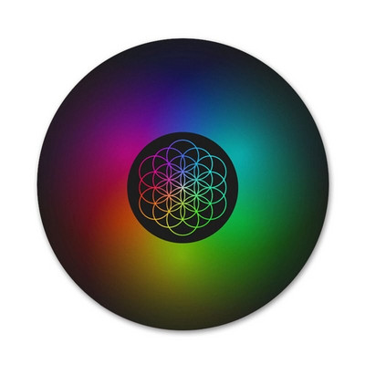 58 mm Coldplay bändi ikoonid nööpnõelad märgi kaunistus prossid metallist märgid riiete jaoks seljakoti kaunistus