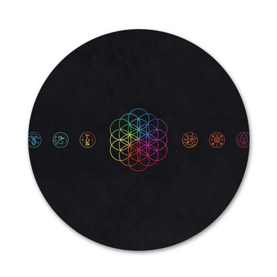 58 mm Coldplay bändi ikoonid nööpnõelad märgi kaunistus prossid metallist märgid riiete jaoks seljakoti kaunistus