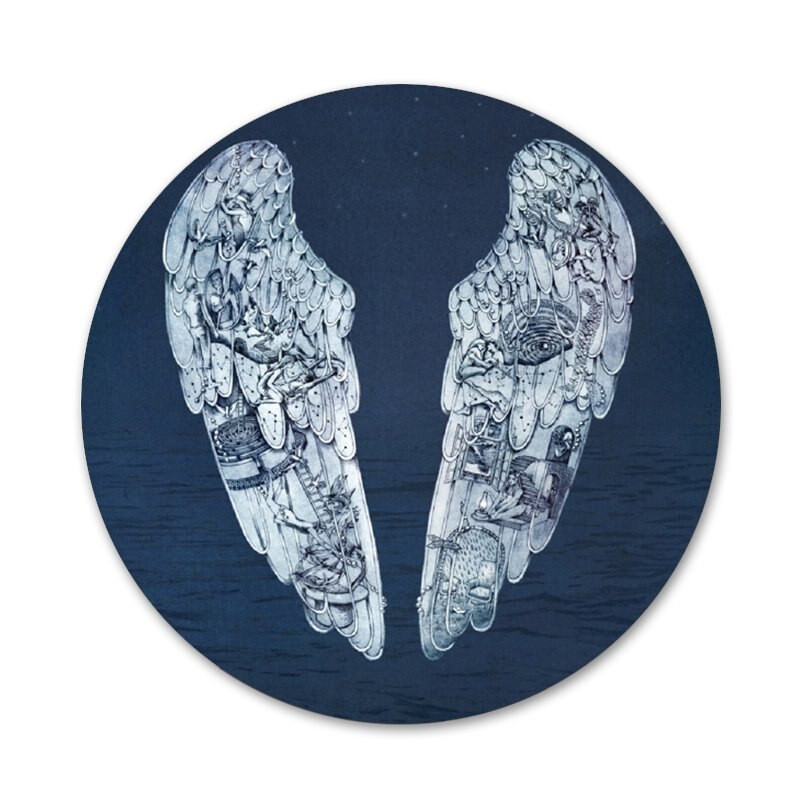 58 mm Coldplay bändi ikoonid nööpnõelad märgi kaunistus prossid metallist märgid riiete jaoks seljakoti kaunistus