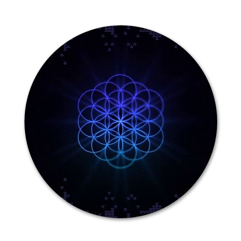 58 mm Coldplay bändi ikoonid nööpnõelad märgi kaunistus prossid metallist märgid riiete jaoks seljakoti kaunistus