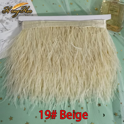 1 metras 8-10cm Daugiaspalvis Tikras stručio plunksnas Apdailos Juostelė Balta Strutis suknelė Drabužių dekoravimui Siuvimo plunksnos Amatai