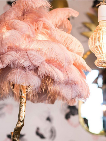 10 τεμ./Παρτίδα φυσικό δέρμα ροζ φτερά στρουθοκαμήλου για χειροτεχνίες Διακόσμηση γαμήλιου πάρτι Στρουθοκάμηλος Τραπέζι Κεντρικά Διακόσμηση Plumas
