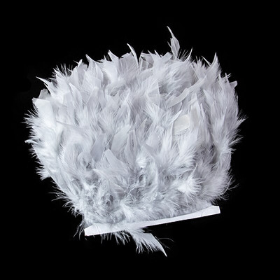 1 jardo natūralių kalakutų plunksnų apdaila 4–6 colių plunksnų juostelė amatams Priedai Vestuvių vakarėlis Sijonas Drabužių siuvimas Dekoracija