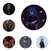 58 mm Sally näomängu ikoonid nööpnõelad märgi kaunistus prossid Metallist märgid seljakoti kaunistamiseks