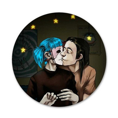 58 mm Sally näomängu ikoonid nööpnõelad märgi kaunistus prossid Metallist märgid seljakoti kaunistamiseks