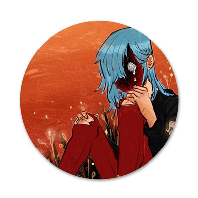 58 mm Sally näomängu ikoonid nööpnõelad märgi kaunistus prossid Metallist märgid seljakoti kaunistamiseks