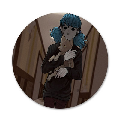 58 mm Sally näomängu ikoonid nööpnõelad märgi kaunistus prossid Metallist märgid seljakoti kaunistamiseks