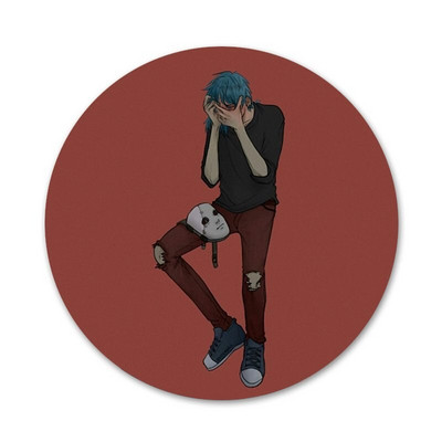 58 mm Sally näomängu ikoonid nööpnõelad märgi kaunistus prossid Metallist märgid seljakoti kaunistamiseks