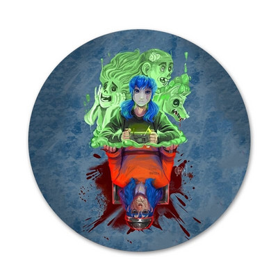 58 mm Sally näomängu ikoonid nööpnõelad märgi kaunistus prossid Metallist märgid seljakoti kaunistamiseks