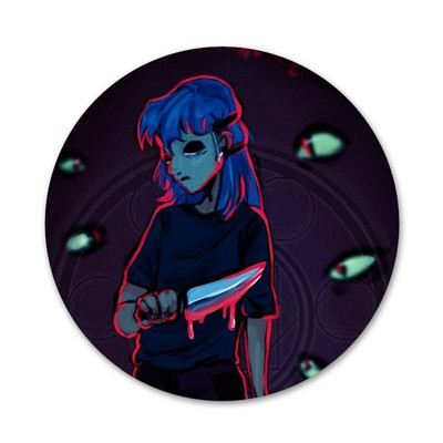 58 mm Sally näomängu ikoonid nööpnõelad märgi kaunistus prossid Metallist märgid seljakoti kaunistamiseks