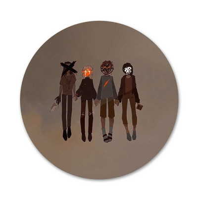 58 mm Sally näomängu ikoonid nööpnõelad märgi kaunistus prossid Metallist märgid seljakoti kaunistamiseks