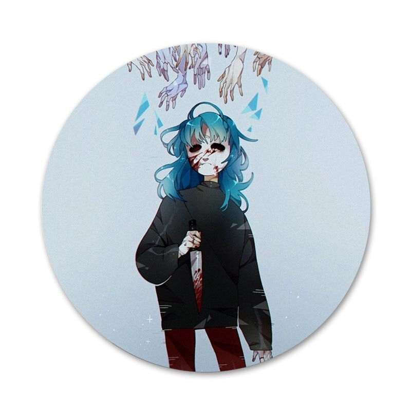 58 mm Sally näomängu ikoonid nööpnõelad märgi kaunistus prossid Metallist märgid seljakoti kaunistamiseks