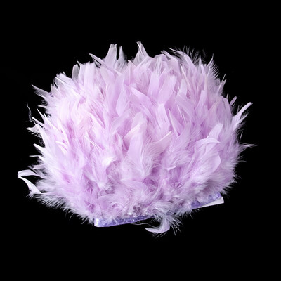 Panglică cu pene naturale de curcan, 10-15 cm, franjuri cu pene albe, pentru decorarea rochiei de mireasă, accesorii de cusut Plumas