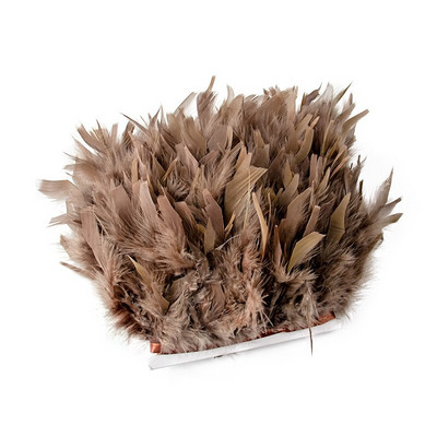 Panglică cu pene naturale de curcan, 10-15 cm, franjuri cu pene albe, pentru decorarea rochiei de mireasă, accesorii de cusut Plumas